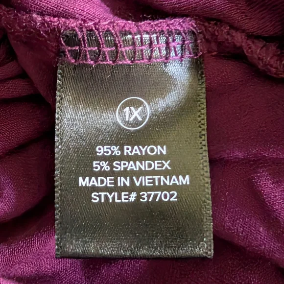 Fashion Nova Oksana One Shoulder Bodysuit - Plum Size 1X (14/16) (NWOT) - Picture 8 of 15